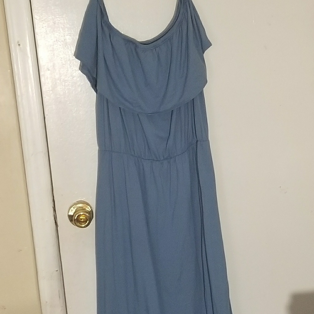 blue maxi dress